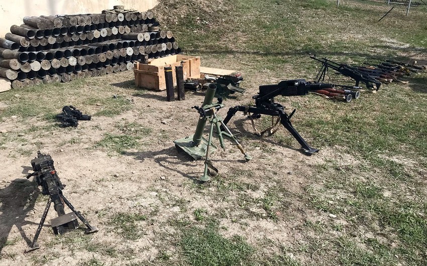 Azərbaycan antiterror tədbirləri zamanı Ermənistanın bu sayda silahını müsadirə edib