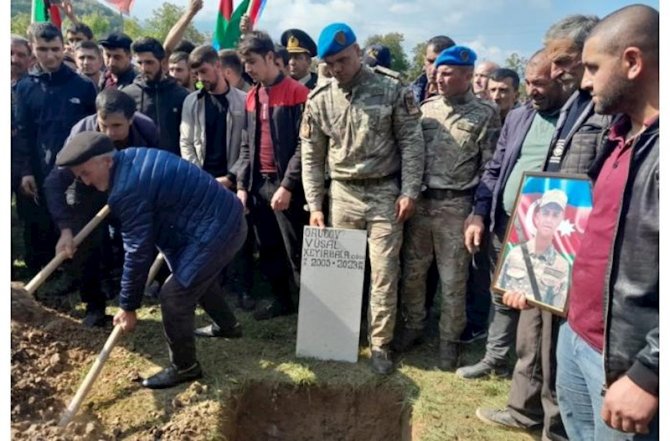 Şəhid Vüsal Orucov dəfn edildi – Fotolar