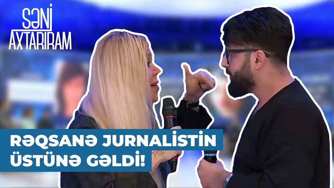 Efirdə Rəqsanə ilə jurnalist qırğına çıxdı - VİDEO