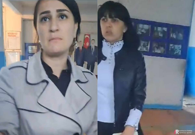 Xanım məktəb direktorundan qeyri-etik davranış - VİDEO