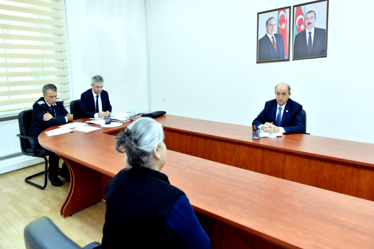 Ədliyyə naziri Şəkidə vətəndaşları qəbul edib