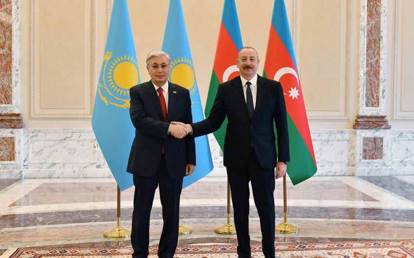 Azərbaycan və Qazaxıstan prezidentlərinin görüşü olub