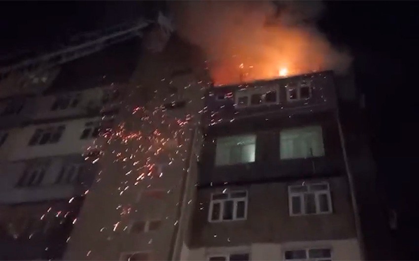 SON DƏQİQƏ! Bakıda güclü yanğın başladı