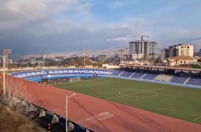 Xankəndi şəhər stadionunun son halı – Video
