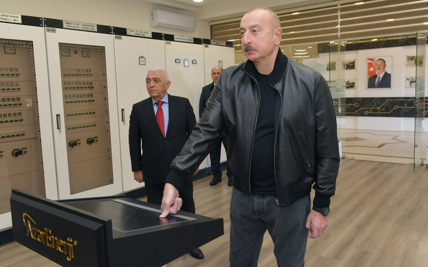 İlham Əliyev və Mehriban Əliyeva “Ağdam” qovşaq yarımstansiyasının açılışında iştirak ediblər