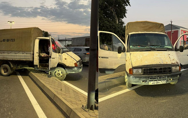 Sürücü sükan arxasında öldü, maşın qəzaya düşdü - Foto&nbsp;
