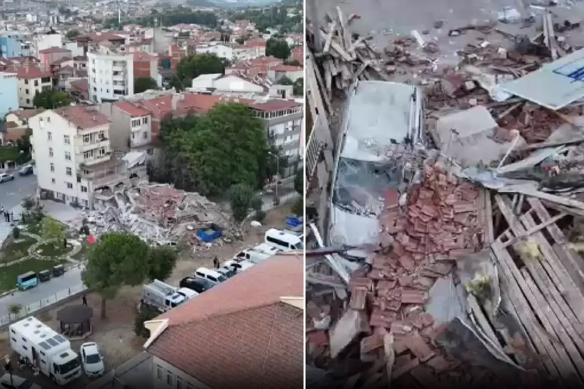 Zəlzələ Türkiyəni bu hala saldı  -  DRON GÖRÜNTÜLƏRİ YAYILDI 