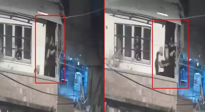 Qonşular eyvandan bir-birinə atəş açdı     —   Atışmanın VİDEOSU 