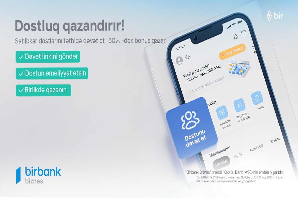 Birbank Biznes-də dostluq qazandırır&nbsp;