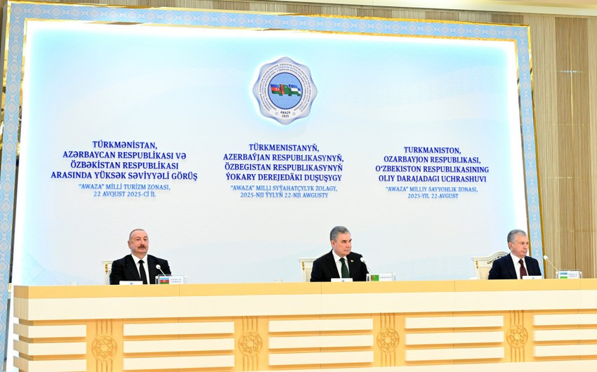 Azərbaycan, Türkmənistan və Özbəkistan arasında dörd sənəd imzalanıb