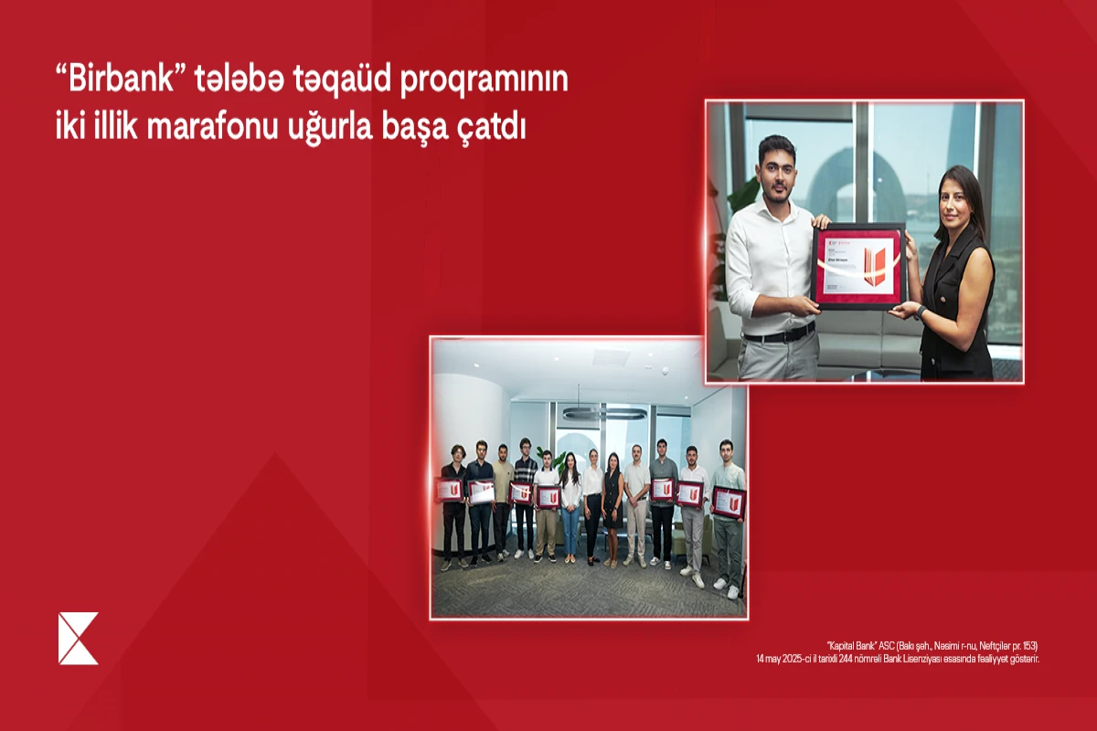 “Birbank” tələbə təqaüd proqramının iki illik marafonu uğurla başa çatıb&nbsp;