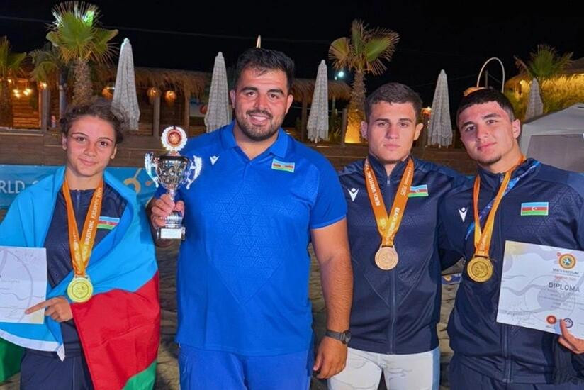 Azərbaycan güləşçiləri 2 qızıl və 1 bürünc medal qazanıblar
