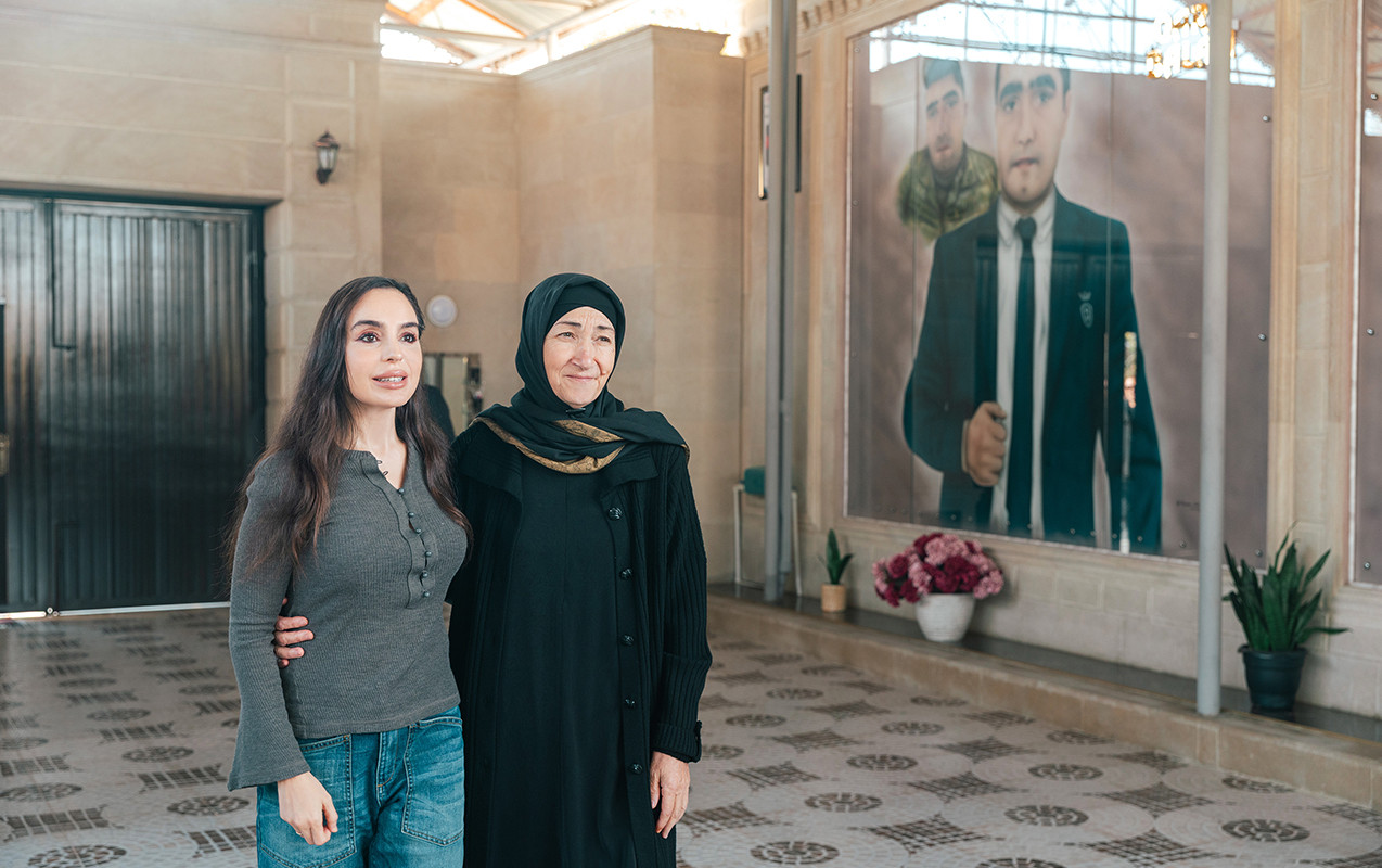 Leyla Əliyeva şəhidin evində -FOTOLAR