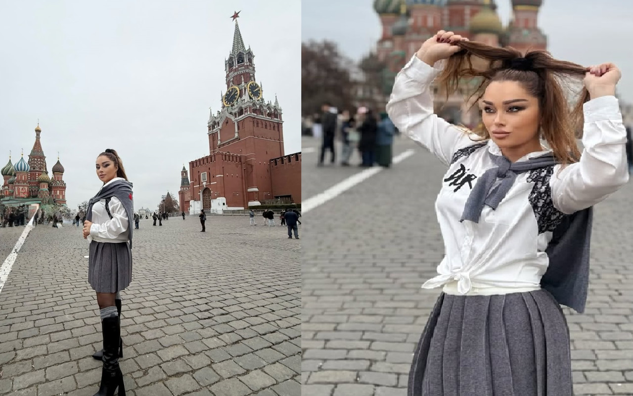 Xatirə Kremlin önündə  - FOTO