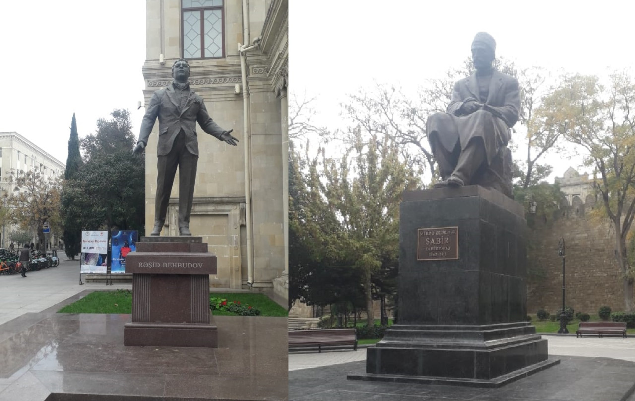 Dahilərin heykəlləri baxımsız vəziyyətdə - FOTO FAKT  