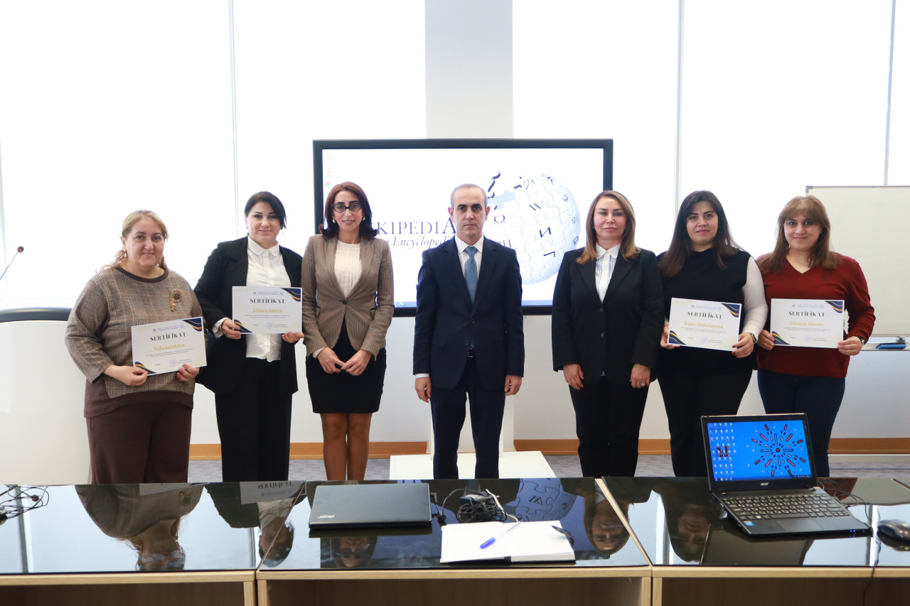 MEK-in “Vikipediya” təlimlərini yekunlaşdıranlara sertifikatlar təqdim olunub&nbsp;&nbsp;