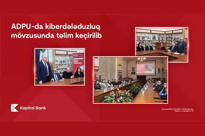 \"Kapital Bank\"ın kiberdələduzluqla mübarizə mövzusunda təlimləri davam edir 