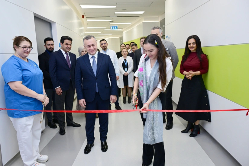 Leyla Əliyeva Liv Bona Dea Hospitalında Sümük iliyi nəqli mərkəzinin açılışında iştirak edib 