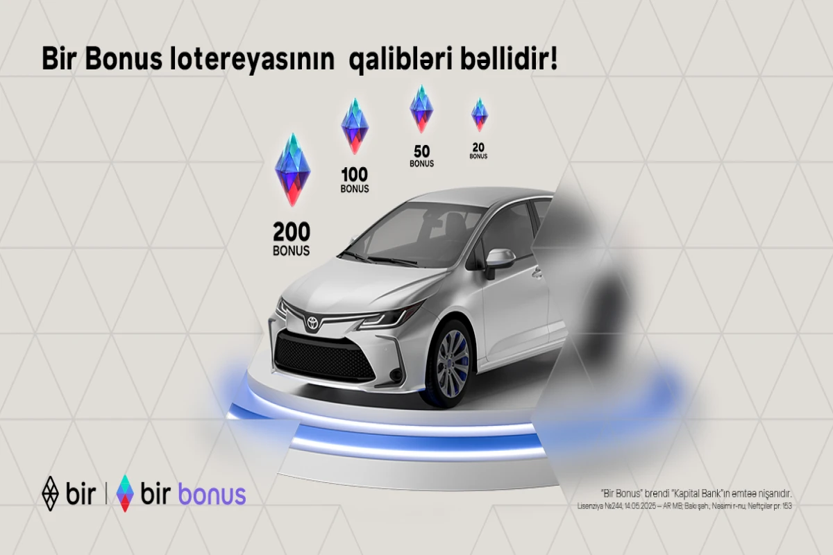 Bir Bonus lotereyasının qalibləri bəlli olub&nbsp;