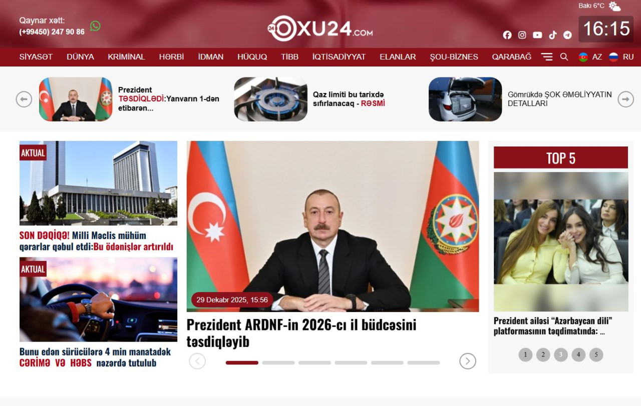 Qaliblər sırasında \"Oxu24.com\" saytı var&nbsp;
