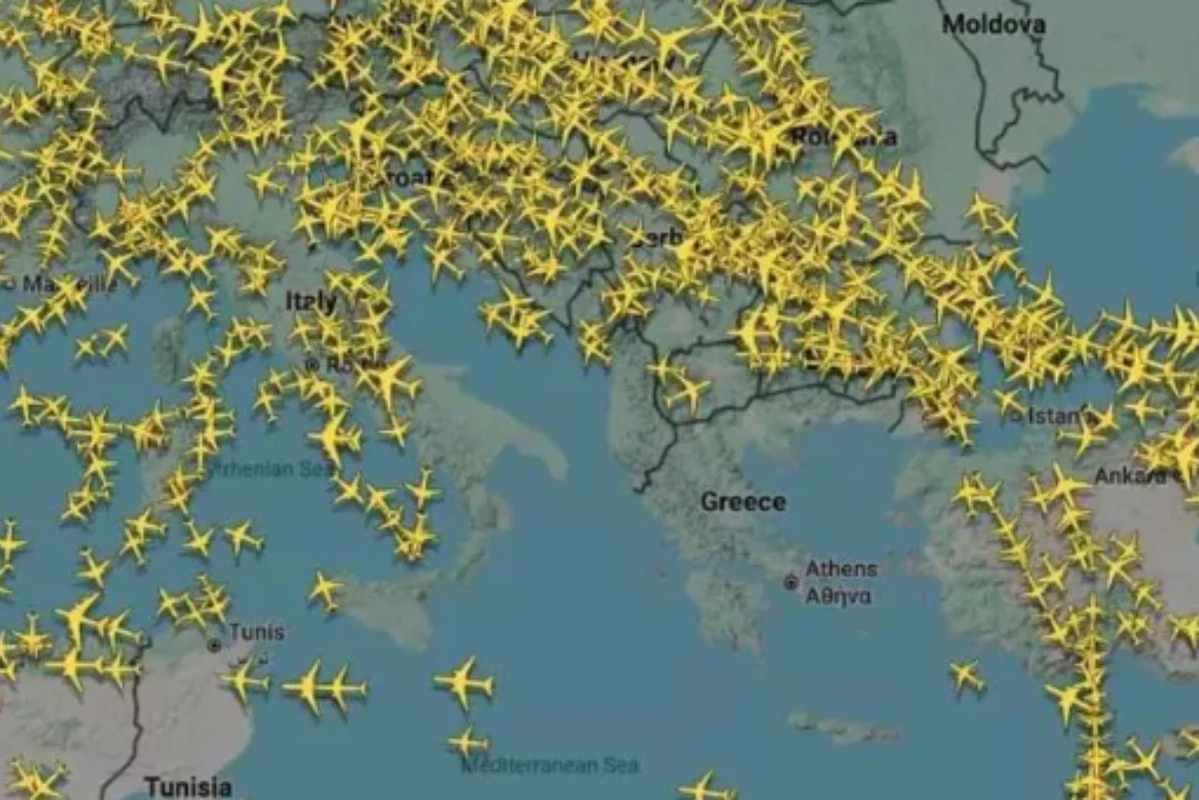 Yunanıstanın hava məkanı bağlandı