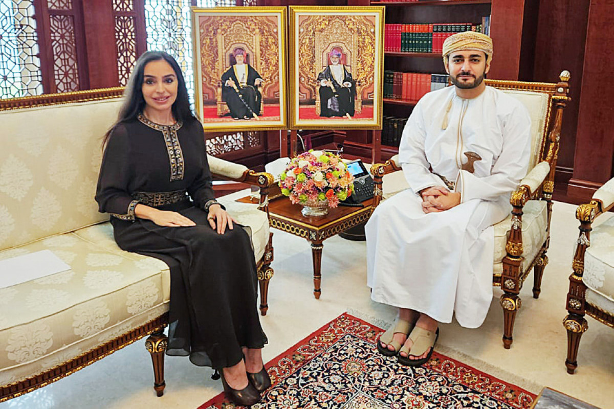 Leyla Əliyeva Maskatda Oman Sultanlığının Vəliəhdi ilə görüşüb&nbsp;