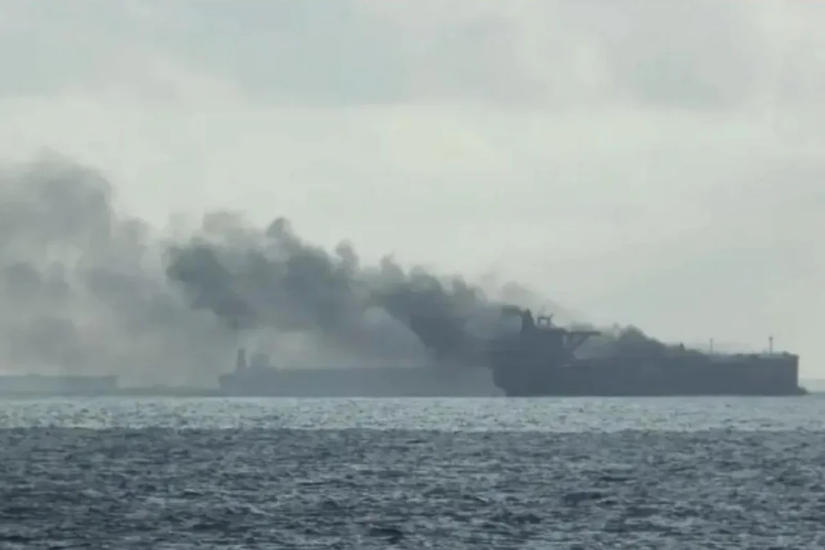 Rusiyaya aid olduğu ehtimal edilən daha bir tanker Türkiyə sahillərində PUA ilə vurulub&nbsp;