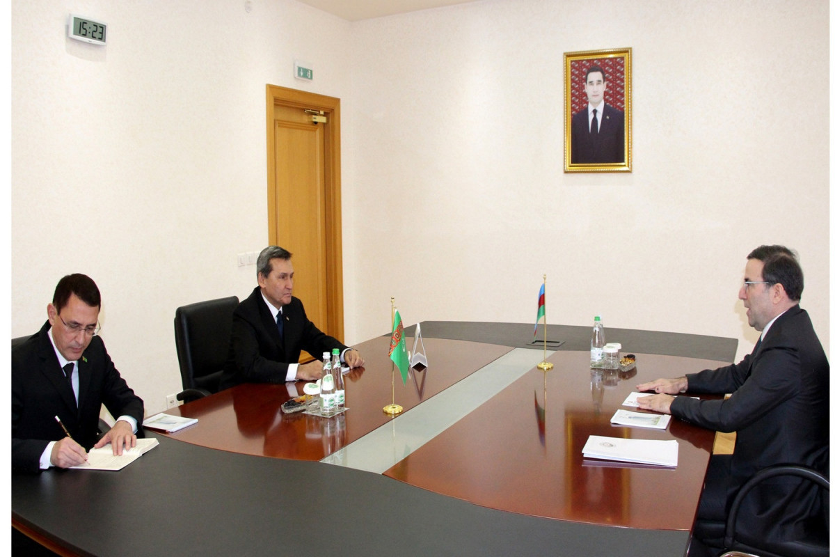 Türkmənistan–Azərbaycan əlaqələrinin aktual istiqamətləri müzakirə olunub&nbsp;