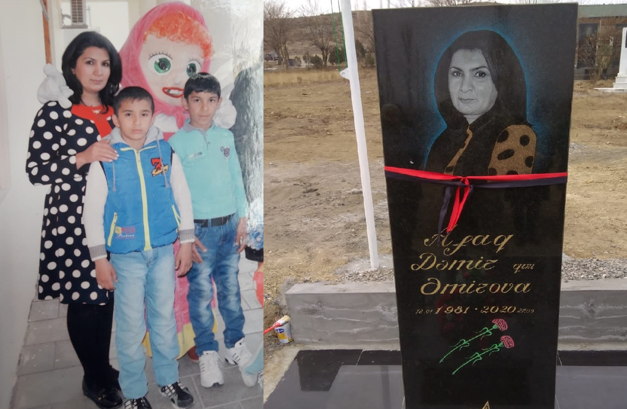 Məzarı övladı ilə yanaşı olan ANANIN ACI TALEYİ