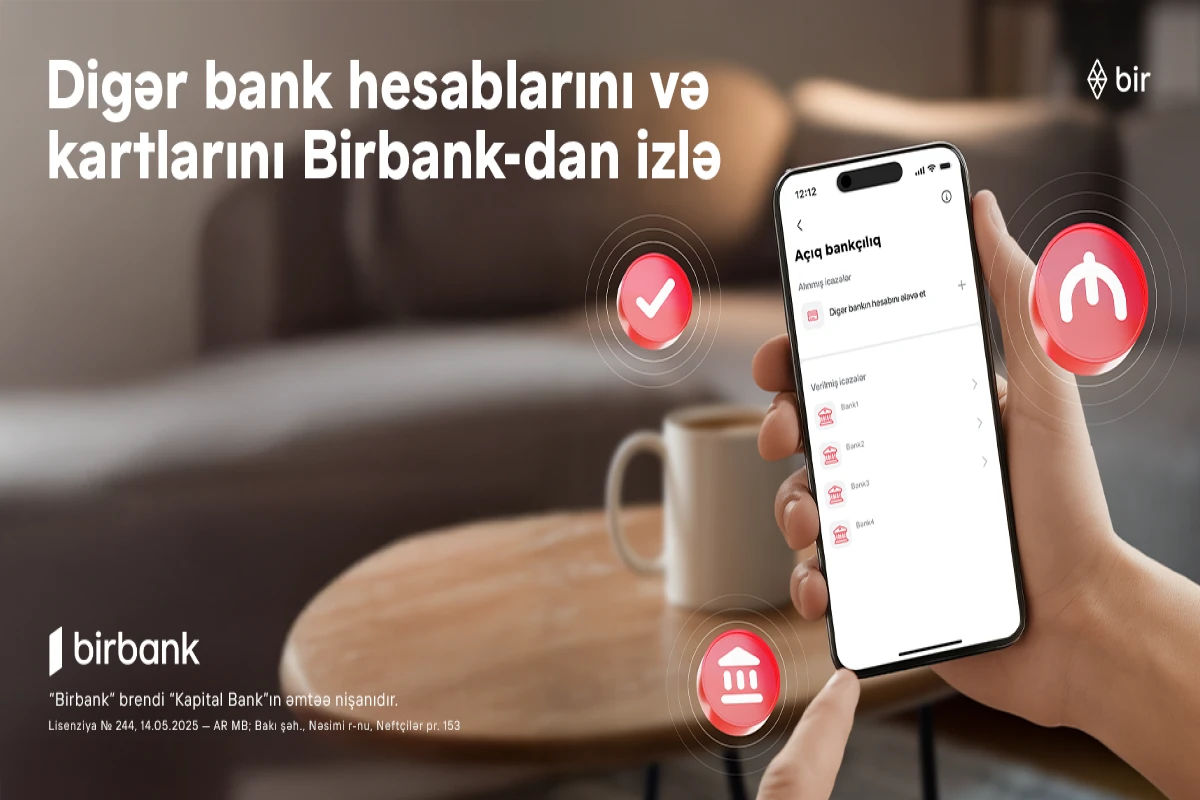 Rəqəmsal bankçılıqda yeni dövr: bütün bank əməliyyatlarınızı Birbank-da izləyin&nbsp;