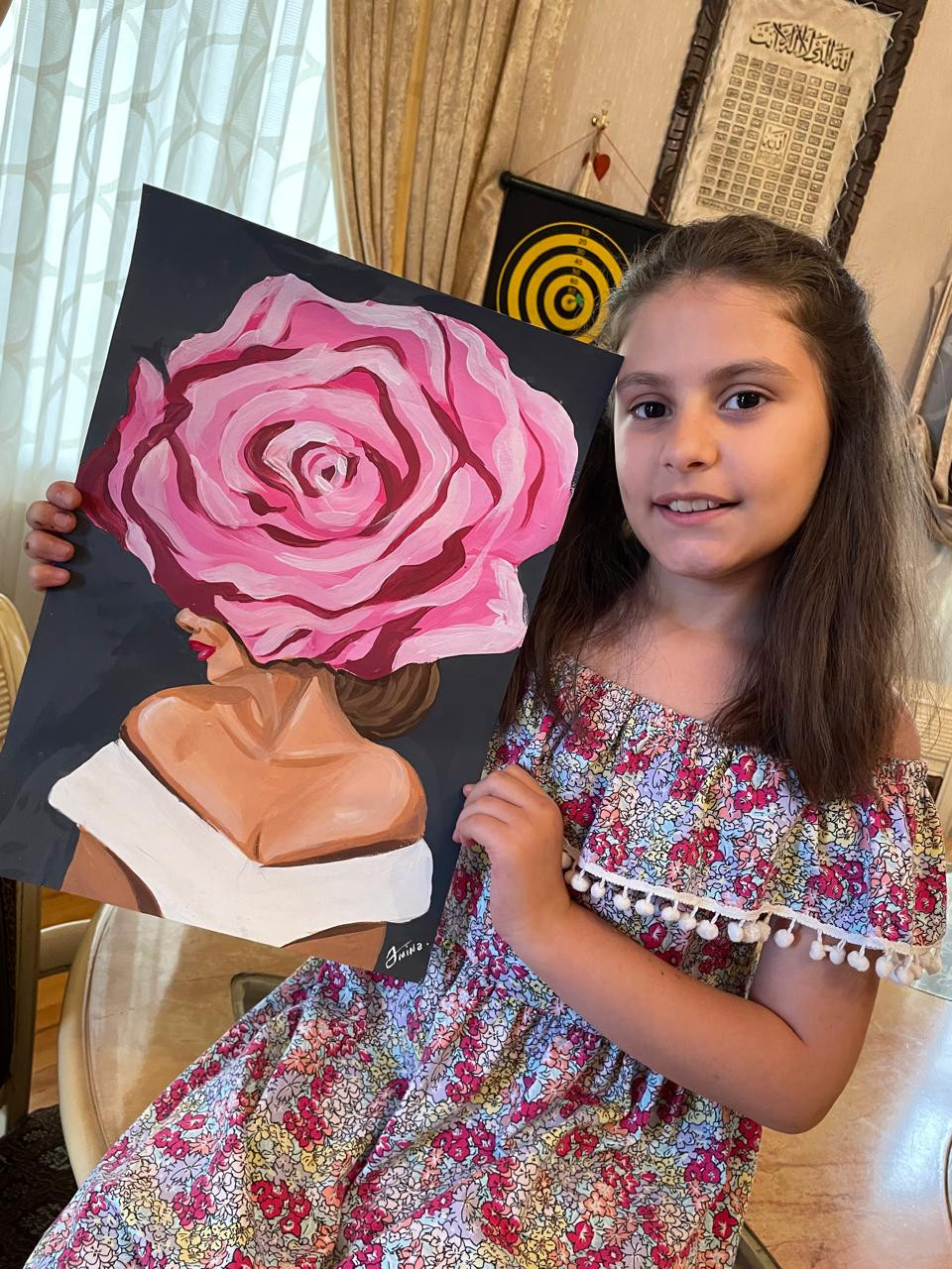 11 yaşlı rəssamla MÜSAHİBƏ: \"Ən böyük arzum tanınmış rəssam olmaqdır\"  -FOTOLAR