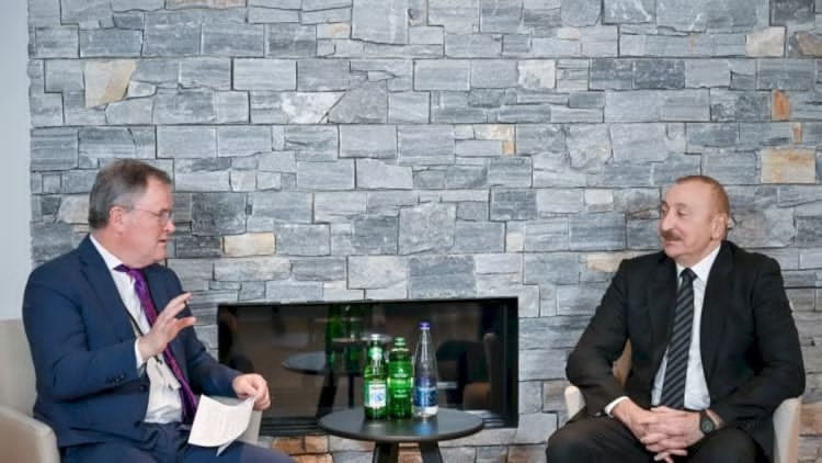 Prezident Davosda “Vitol” şirkətinin baş icraçı direktoru ilə görüşdü - FOTOLAR