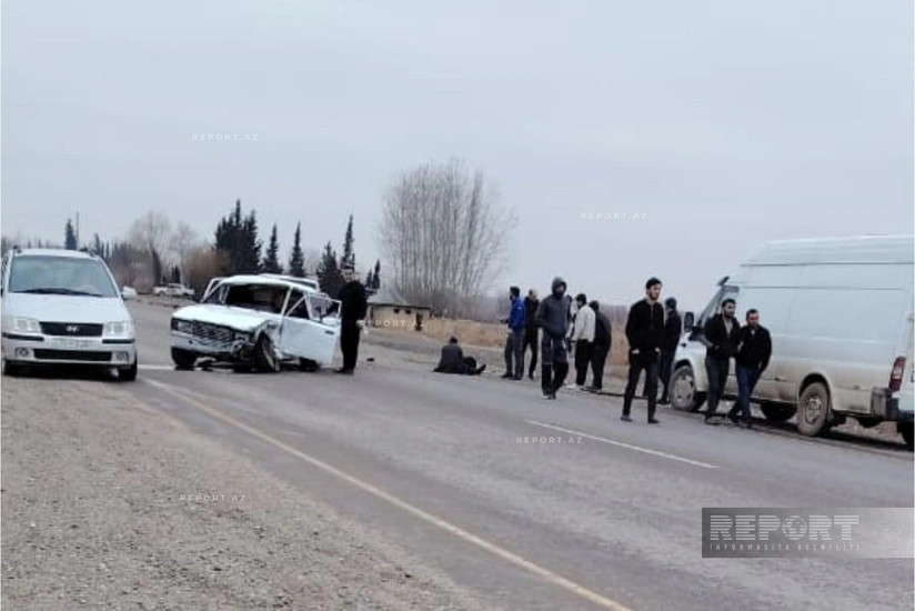 Salyanda avtomobillər toqquşub, xəsarət alanlar var 