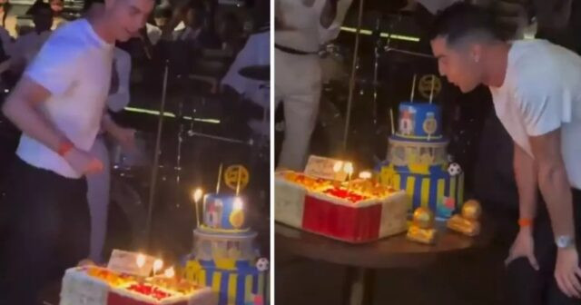 Ronaldonun doğum günü görüntüləri GÜNDƏM OLDU 