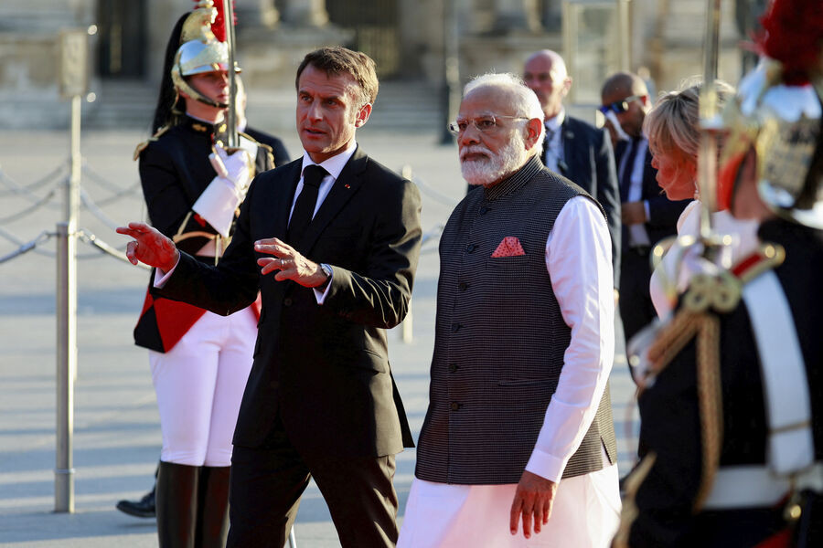 Makron süni intellekt forumunda Modi ilə görüşəcək