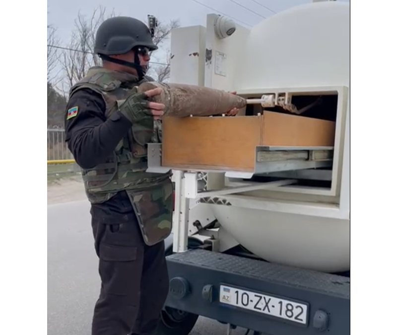 Sumqayıtda mərmi tapılıb