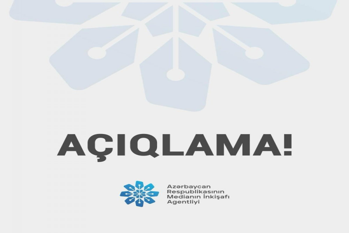 MEDİA açıqlama YAYDI