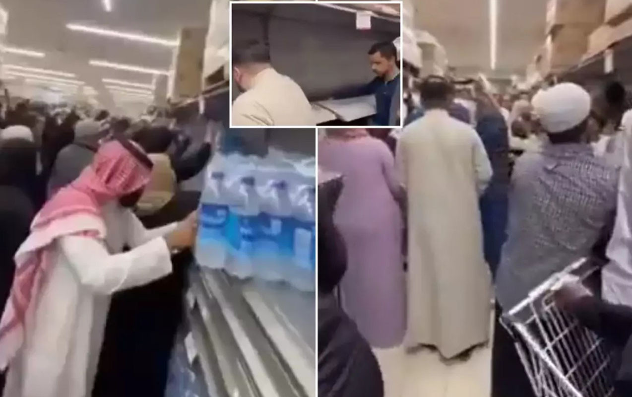 Qida ehtiyatı azaldı, marketlərdə ərzaq davası düşdü - Video&nbsp;