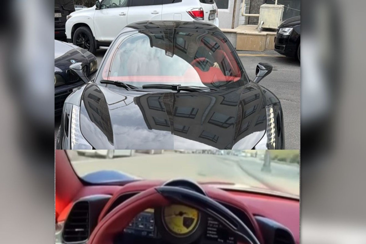 Avtobus zolağında hərəkət edən “Ferrari” saxlanıldı 