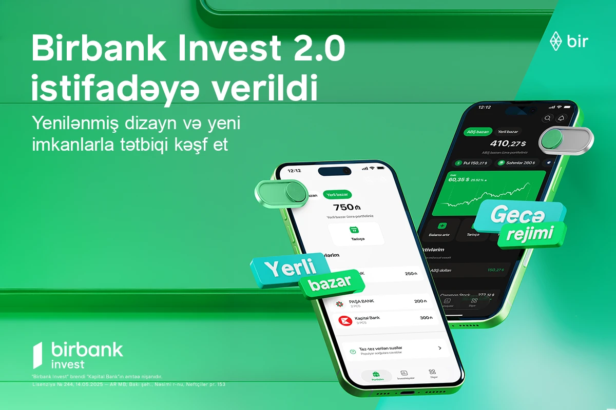 Birbank Invest 2.0 təqdim olunub – Azərbaycan kapital bazarında yeni investisiya imkanları&nbsp;