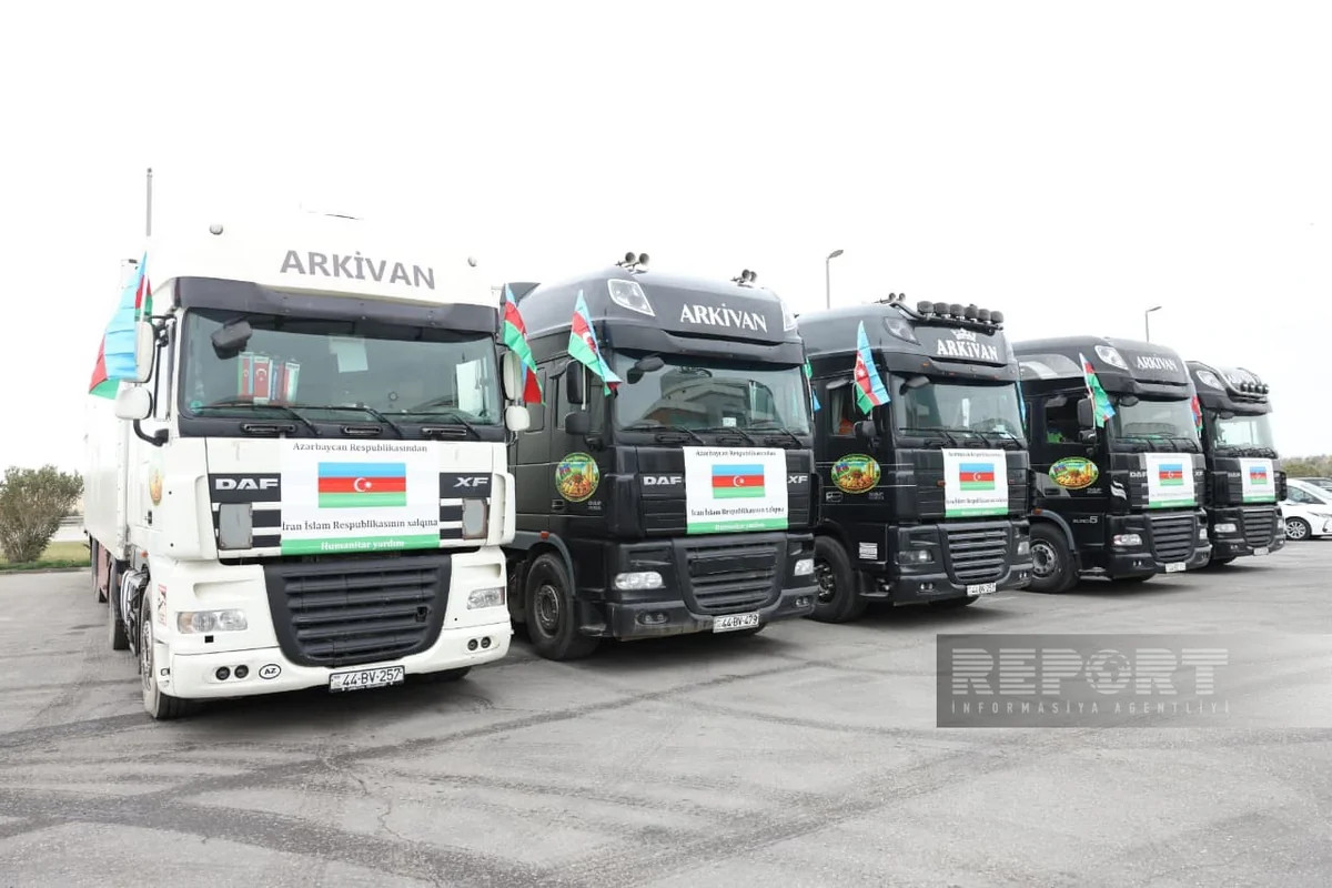 Azərbaycandan İrana növbəti humanitar yardım yola salınıb