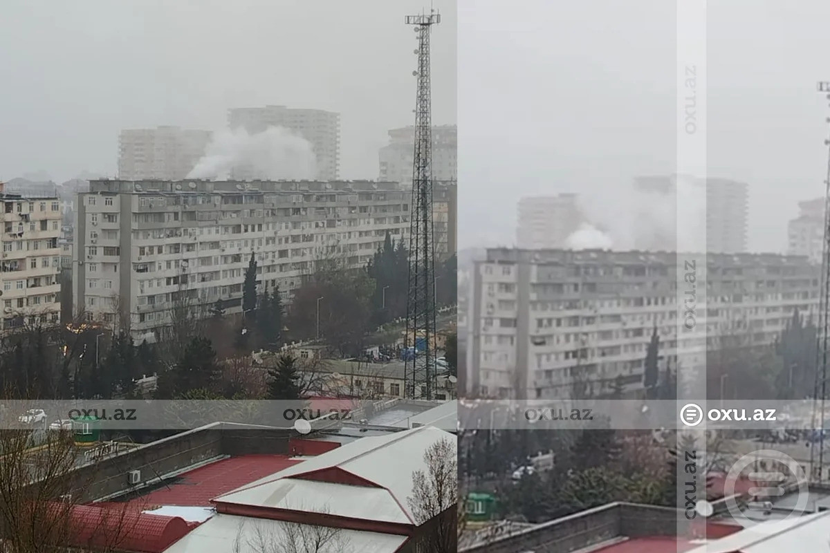 Bakıda yanğın BAŞLAYIB