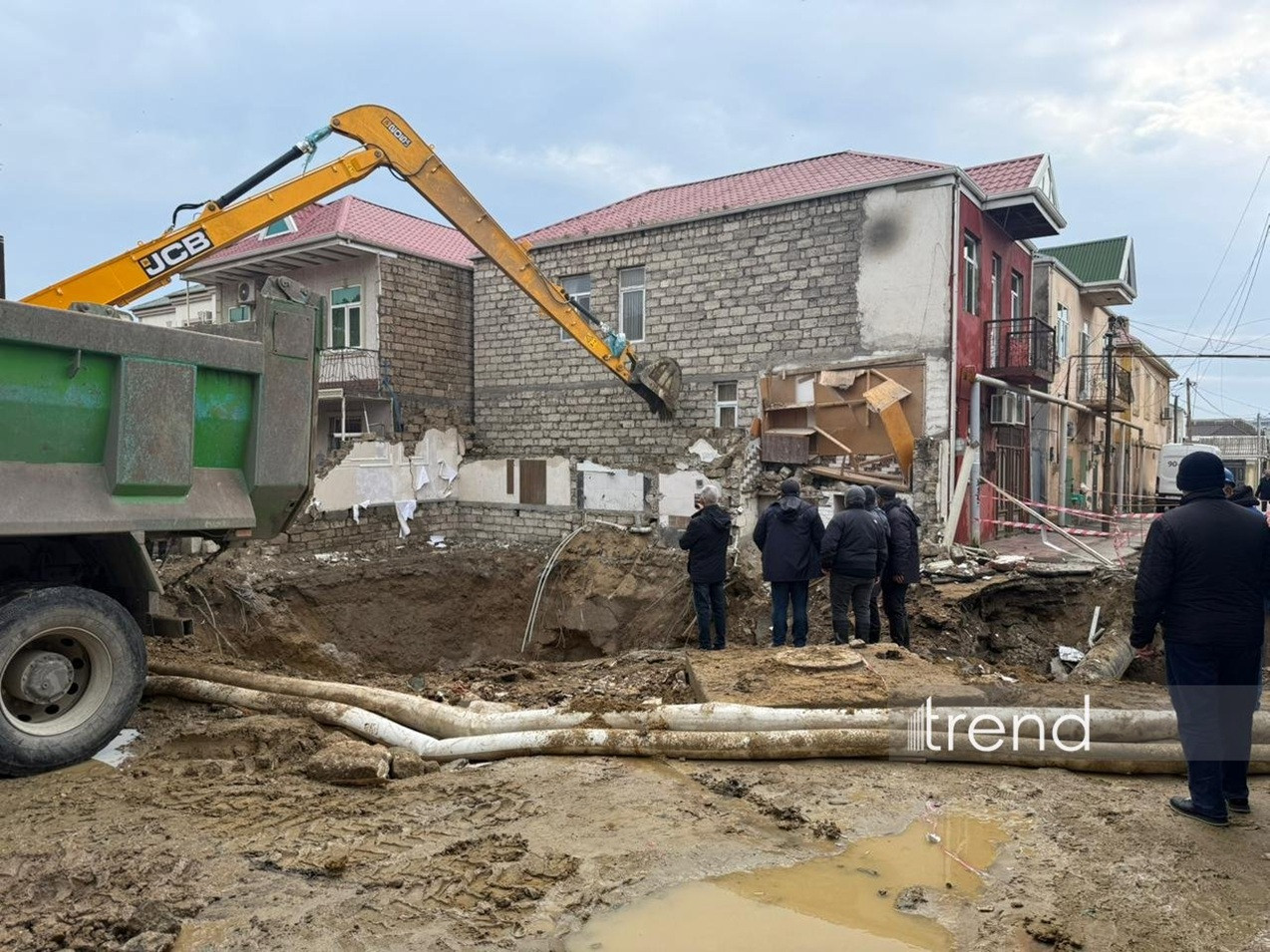 Keşlədəki həmin ev tamamilə söküldü - Fotolar&nbsp;