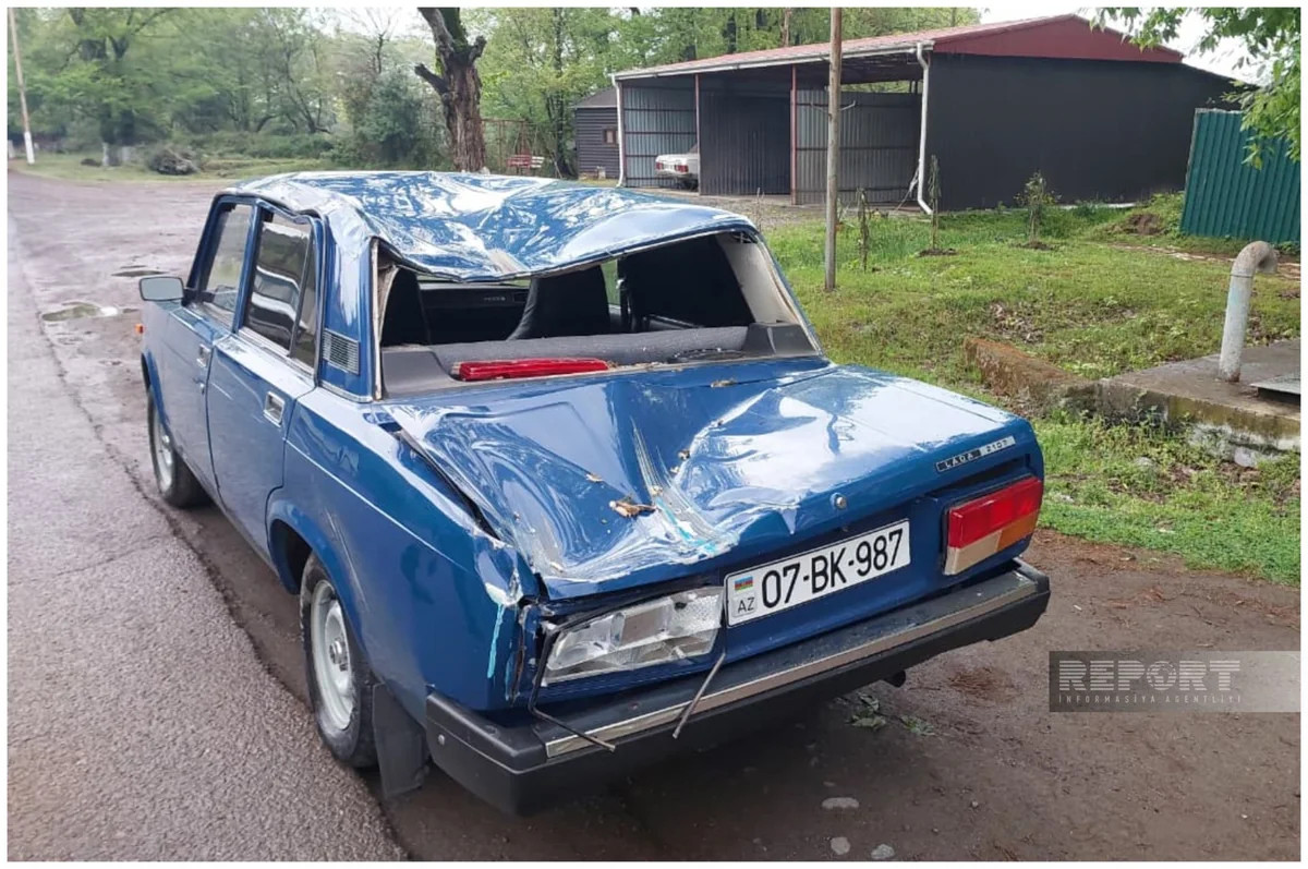 Gəlinlə qayınata qəzaya düşdü