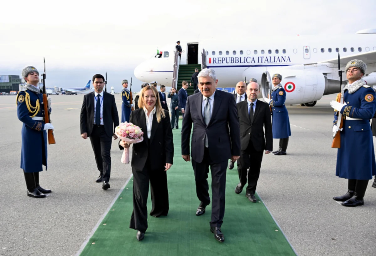 İtaliyanın Baş naziri Corcia Meloni Azərbaycana rəsmi səfərə gəlib 