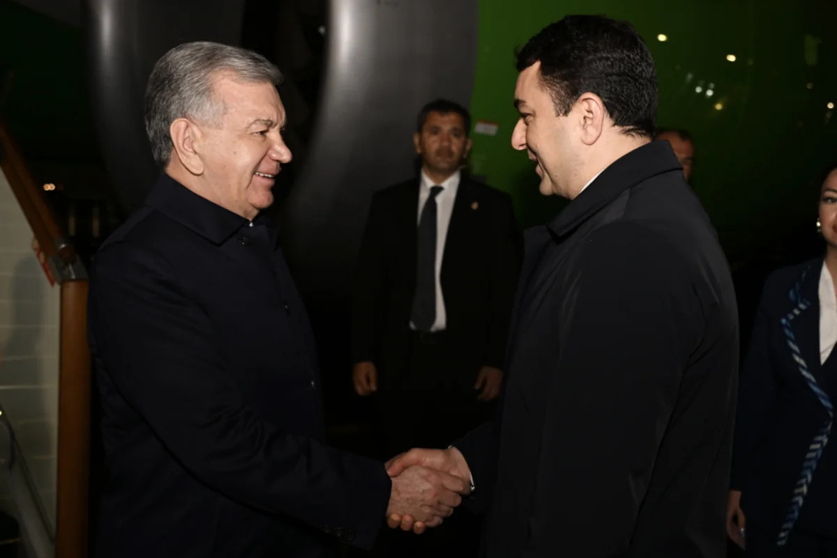 Özbəkistan Prezidenti Şavkat Mirziyoyev Azərbaycana səfərə gəlib&nbsp;