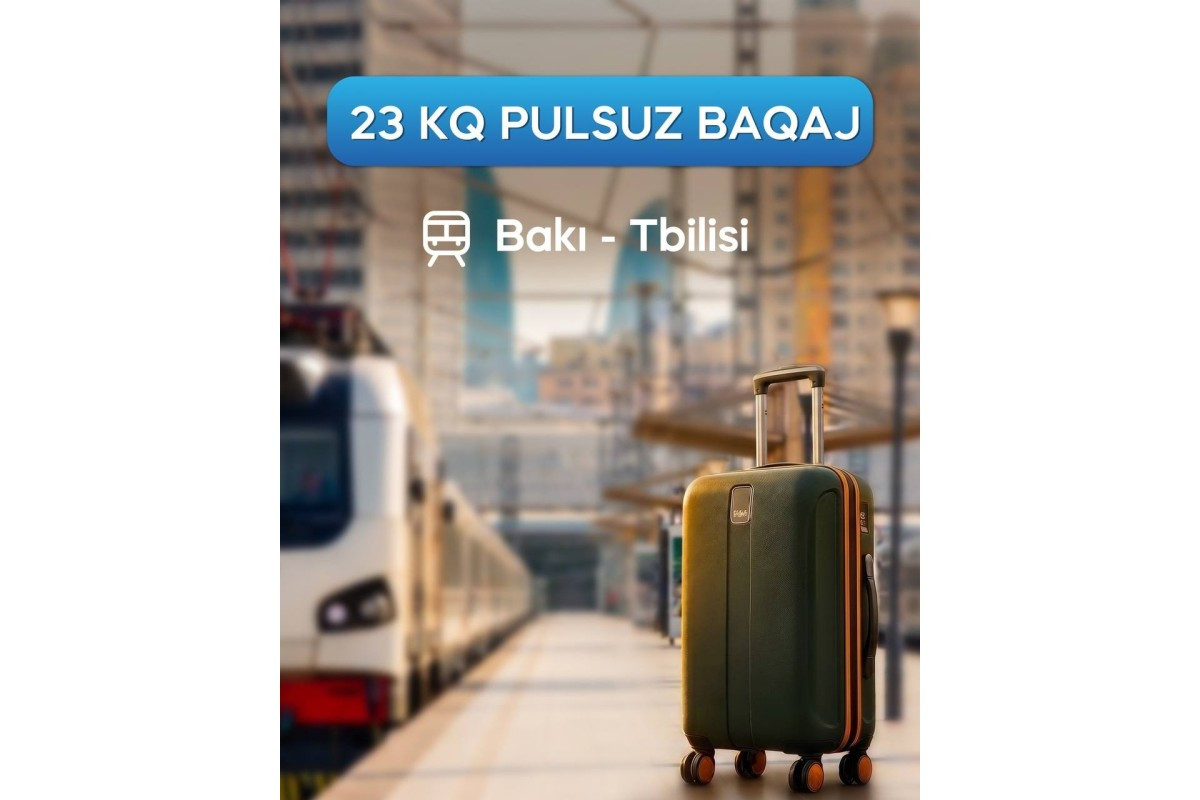 Bakı–Tbilisi–Bakı qatarında ödənişsiz baqaj limiti açıqlanıb&nbsp;