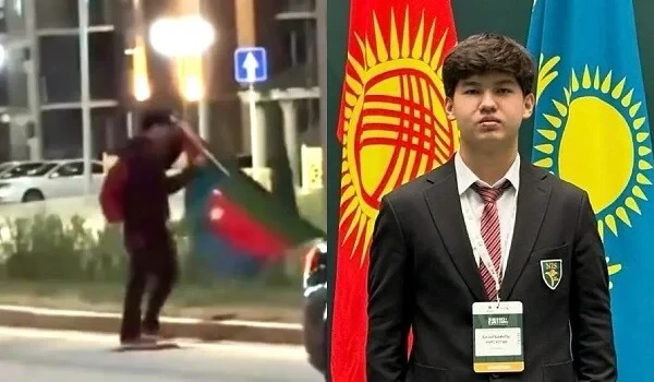 Bayrağımızı yerdən qaldıran məktəbli mükafatlandırıldı 