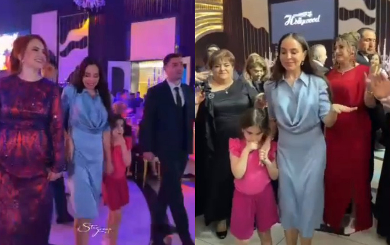 Leyla Əliyeva Bakıda toyda - Video