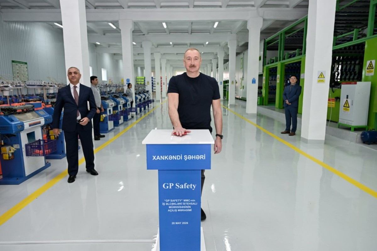 Prezident  yeni müəssisənin açılışını etdi